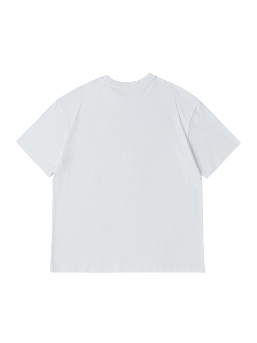 뉴 파리지앵 소프트 코튼 반팔 티셔츠 화이트