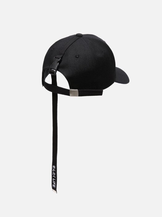 SL LINE STRAP CAP (BLACK)