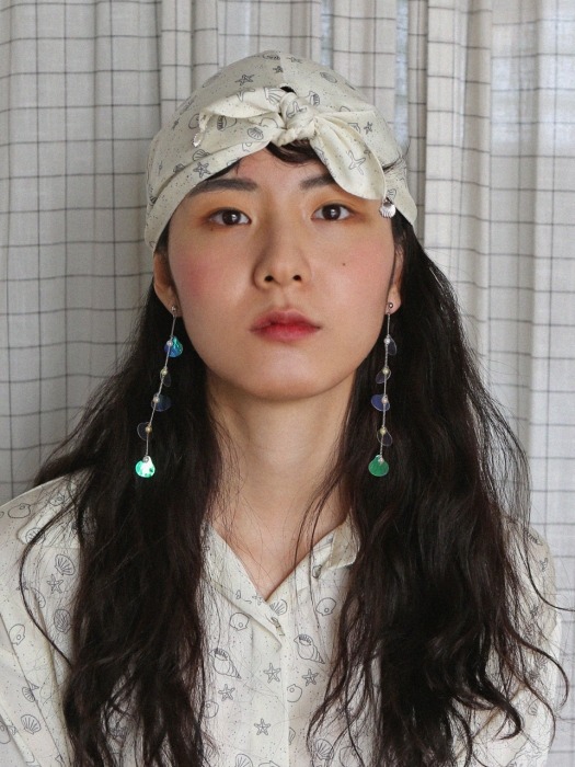 SHELL RIBBON BANDANA TURBAN