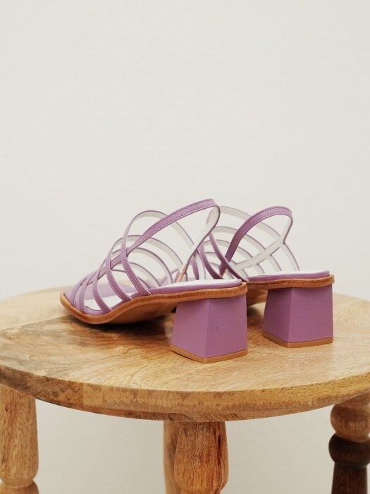 Square mama sandals L.violet