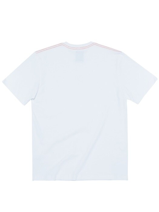 1/2 logo print t-shirts_WHITE
