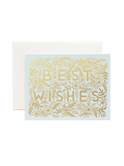 Golden Best Wishes Card 웨딩 카드