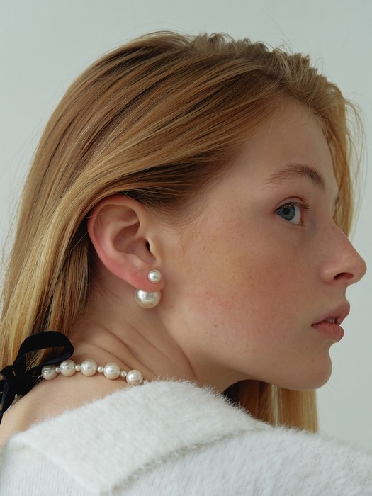 Pearl & Pearl Earrings