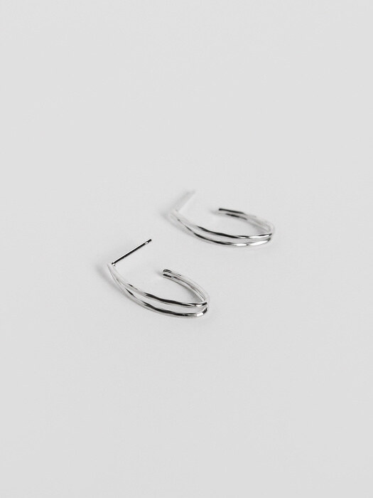 two line simple earrings (2colors)