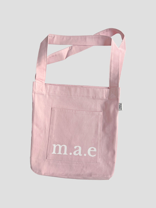 MAE logo bag Pink 로고 숄더 에코백 핑크
