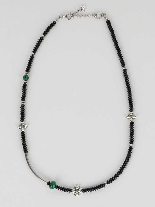 Clover Jade necklace (925 silver)