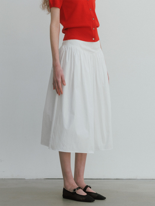 Isola Cotton Skirt in White
