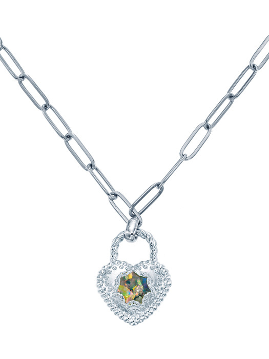 Love Lock Snowball Necklace
