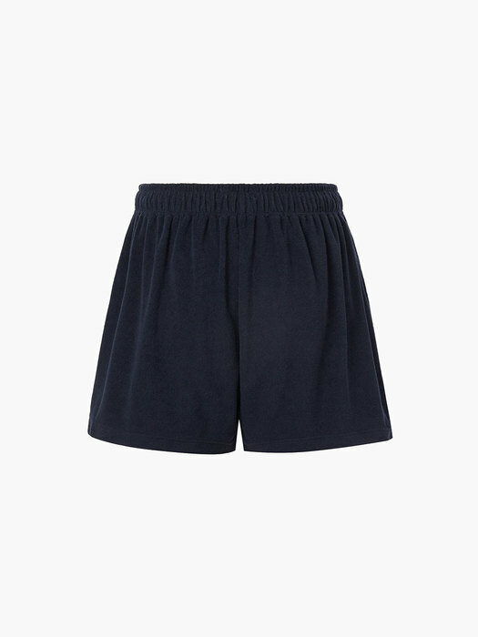 SURF EMBROIDERED TERRY SHORTS, NAVY