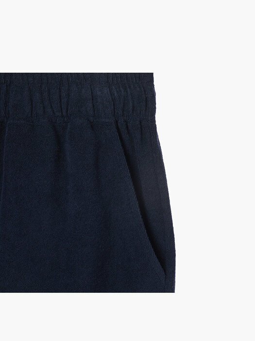 SURF EMBROIDERED TERRY SHORTS, NAVY
