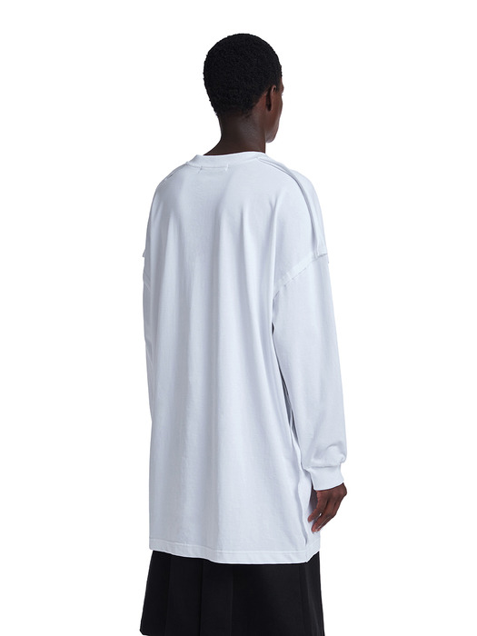 Printed Long Sleeve T-Shirt_White