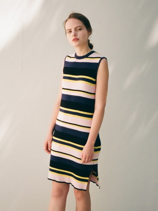 Stripe Knit Dress (PK)