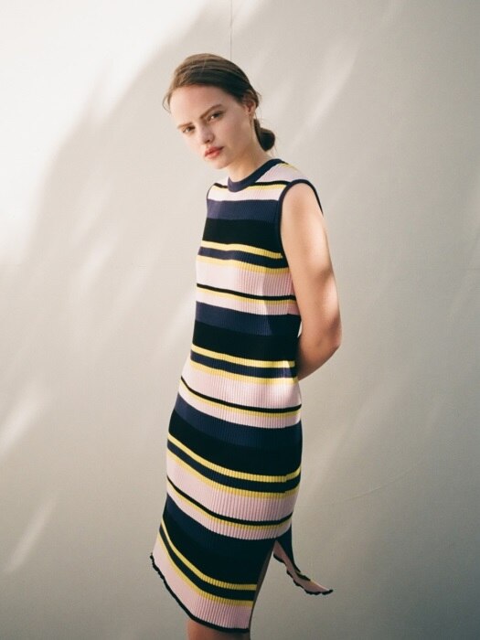 Stripe Knit Dress (PK)