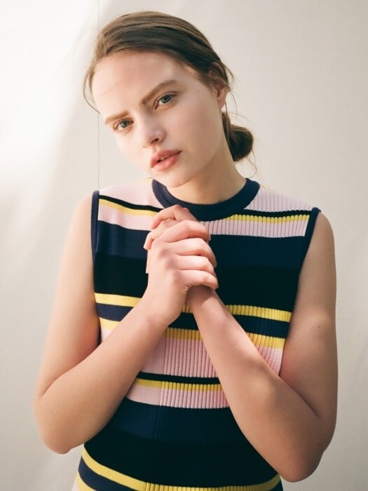 Stripe Knit Dress (PK)
