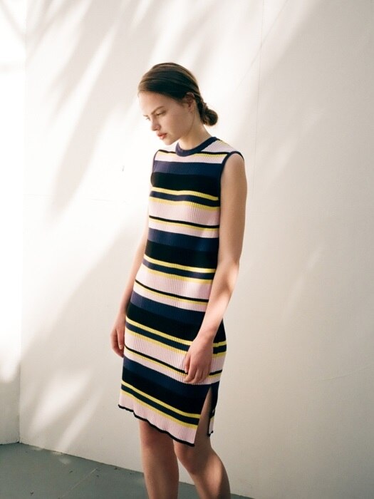 Stripe Knit Dress (PK)