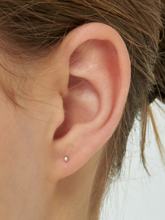 TS054 [Silver925] Tiny ball earrings