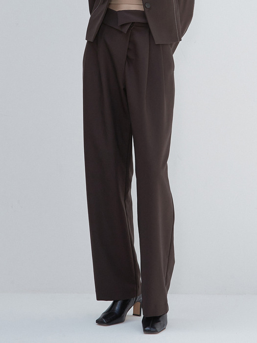 amr1475 fold pants (brown)