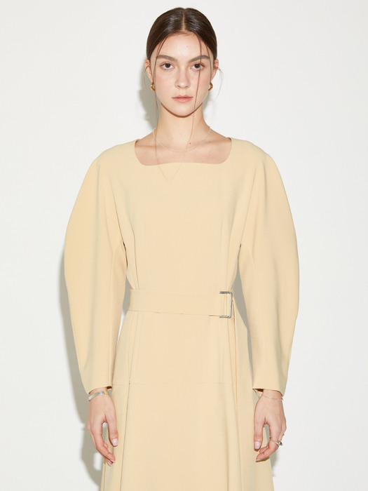 Cocoon Sleeve One Piece_Butter Yellow