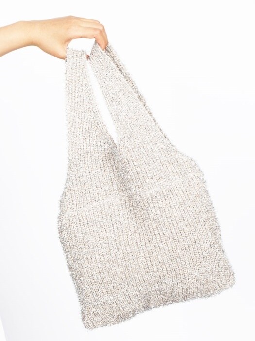 twinkle knit bag silver