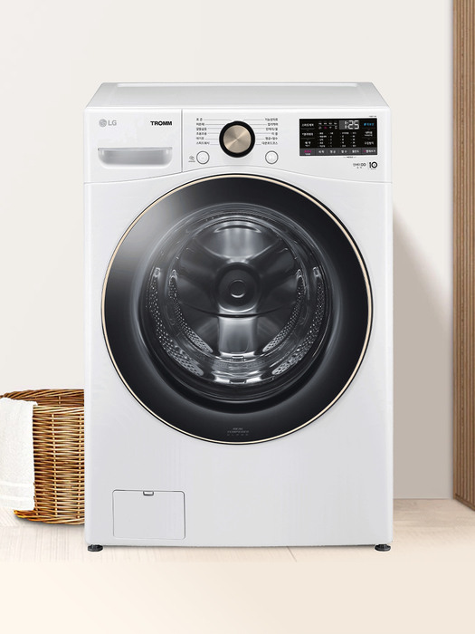LG전자 트롬 드럼세탁기 화이트 24KG F24WDLP (공식인증점)