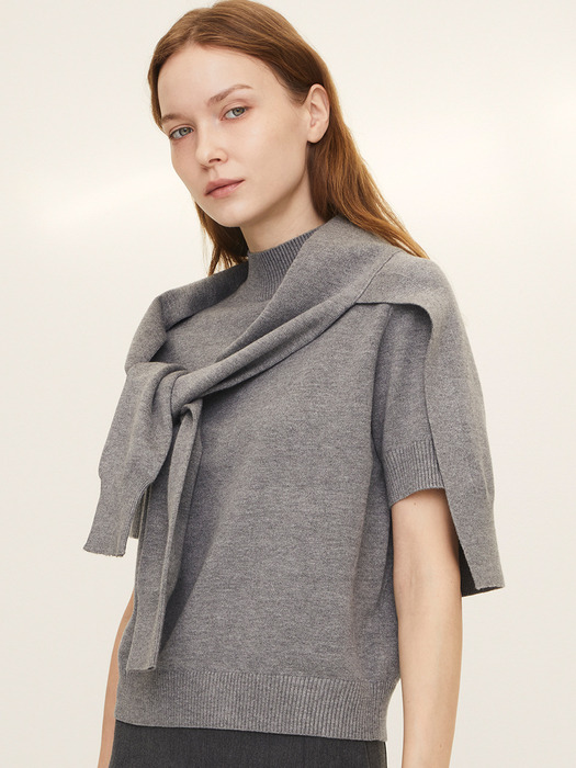 Basic cashmere-blend shawl