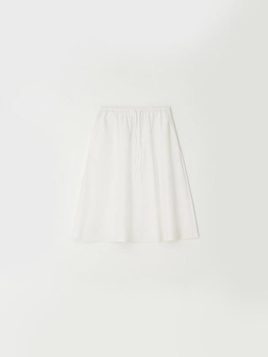 easy cotton skirt - white