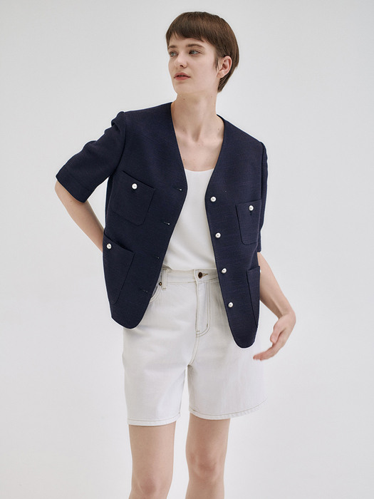 22N summer tweed crop jacket [NA]