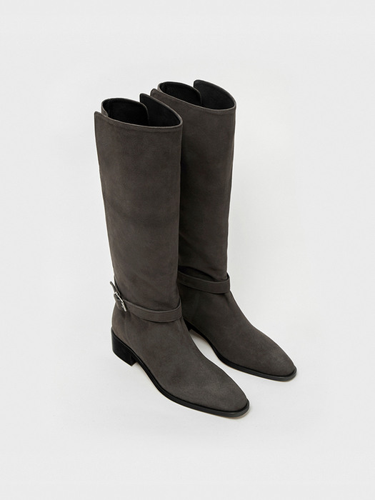 DIVO riding boots_gray suede