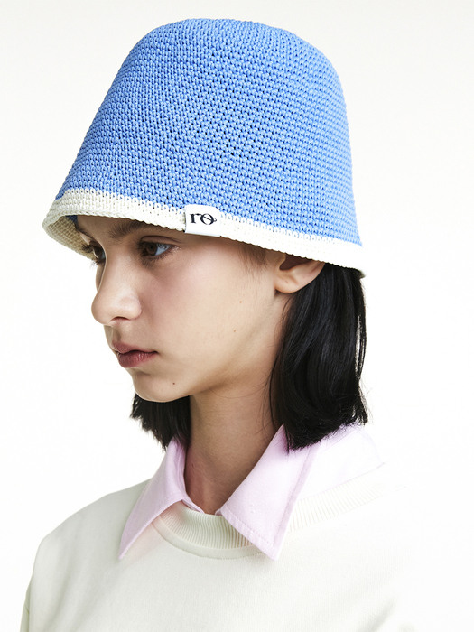 R HAND-MADE KNIT BUCKET HAT [2colors]