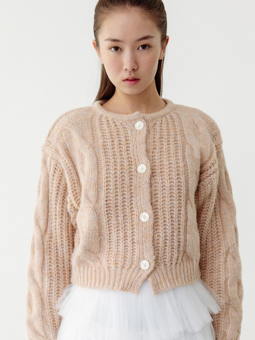 ROUND TWISTED CABLE CARDIGAN_TT4S304PK