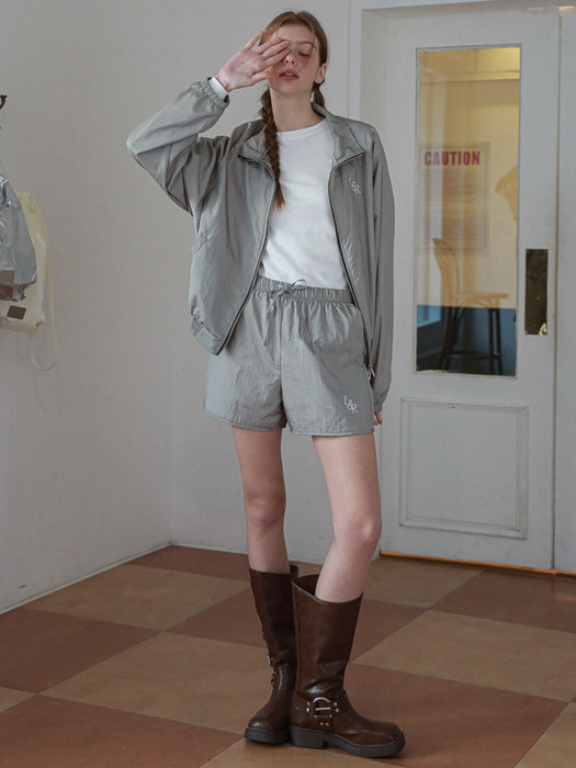 L&R metallic nylon shorts Light Khaki