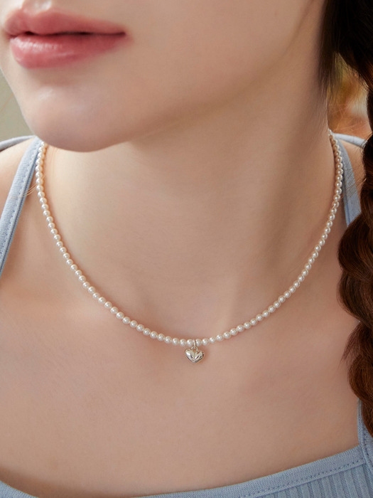 Cherish N Swarovski Pearl 925 Silver Necklace