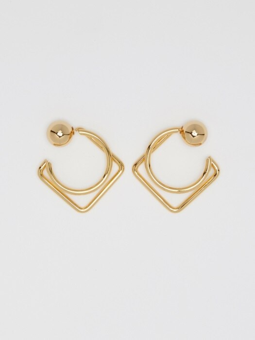 S.R Layered Earrings_Gold