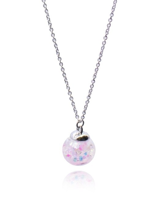 Cherry Blossoms Snowball Necklace
