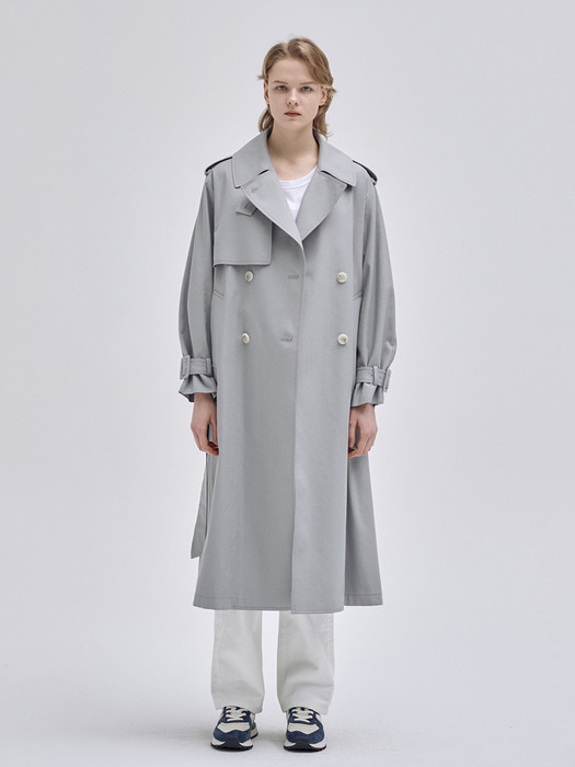 23SN vintage max trench coat [A/BL]