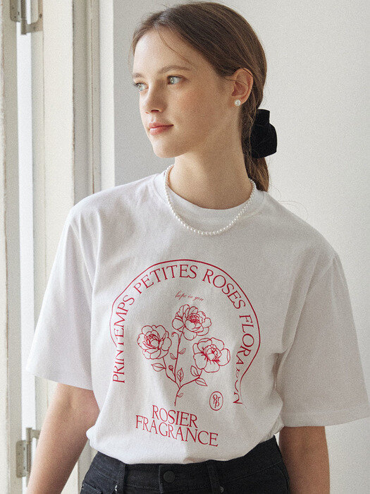 Petites Roses T-shirt - White