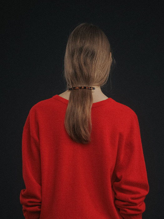 Haig v-neck pullover (Red)