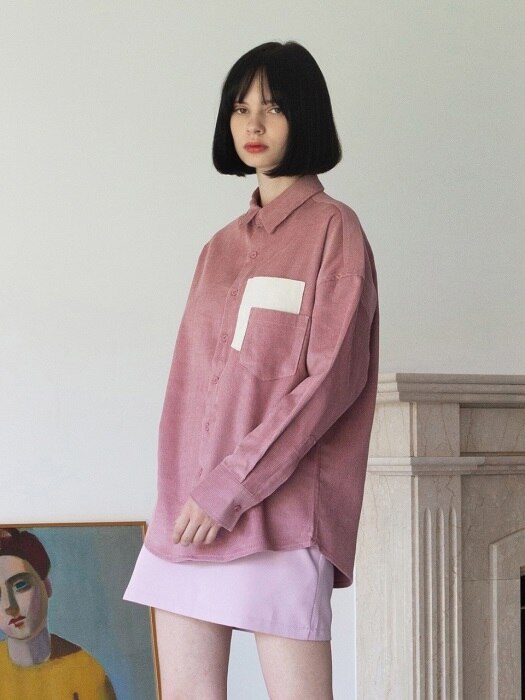 POCKECT CORDUROY SHIRT_INDIPINK   