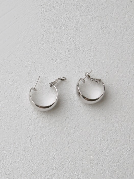 classic ring earrings (2colors) 大