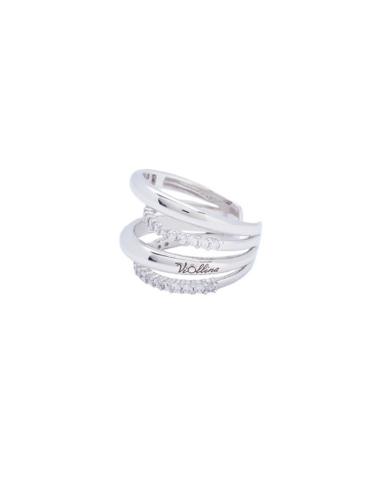 Double Arch Silver Ring