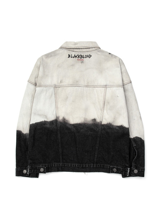 BBD Dystopia Bleached Custom Basic Denim Jacket (Black)