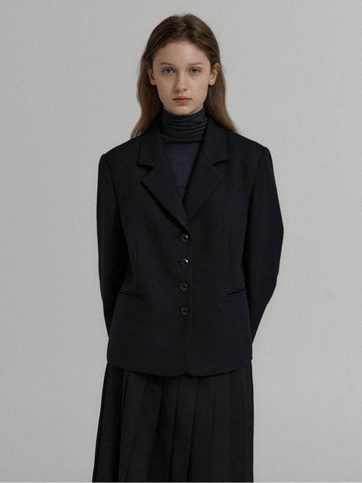 Meryl wool jacket (Navy)