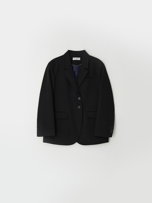 winona over jacket - black