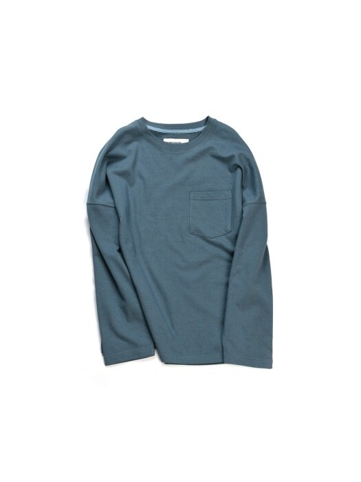 18FW STANDARD OVERSIZED LONG SLEEVE HORIZON BLUE