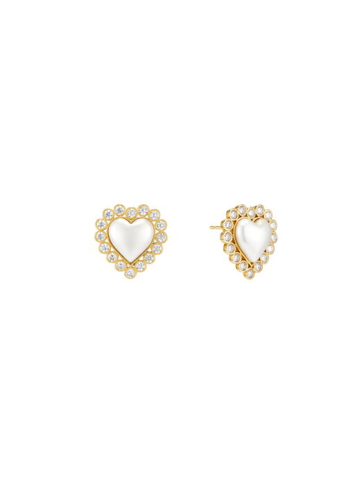 Ameli Heart Pearl Mix Earring_EC1718