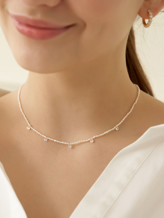 Shining Petit Pearl Necklace_NZ1157
