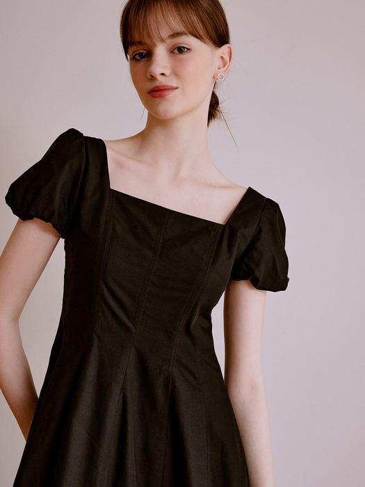 Juicy square dress (black)