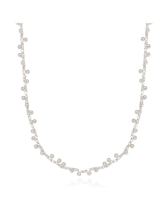 [silver925]mini boll chain necklace