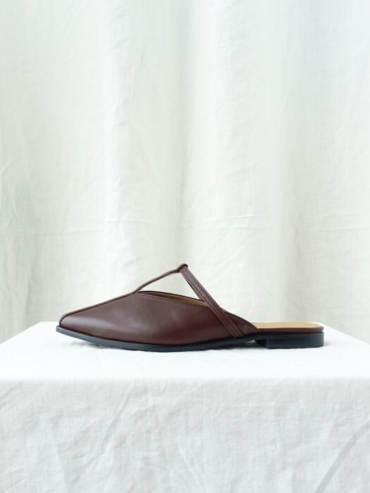 T strap mules Brown 