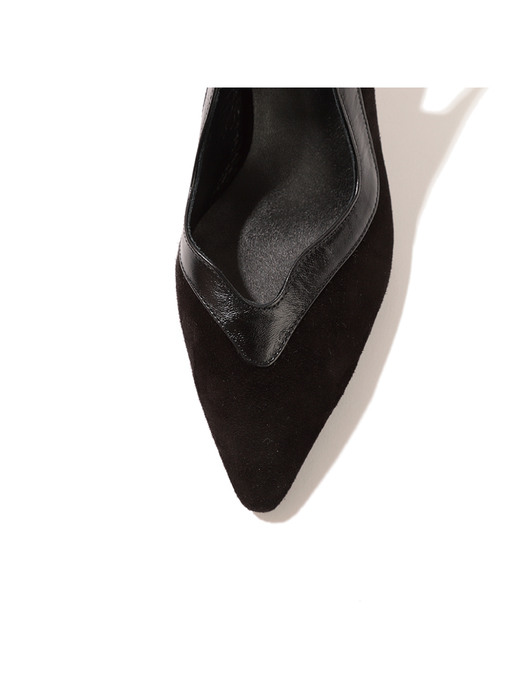 Wavely slingback / black suede(two tone)